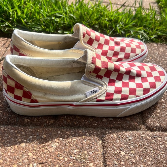 Red Checkered Vans - Picture 1 of 4